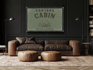 Personalized Cabin Sign, Unplug & Unwind, image 20