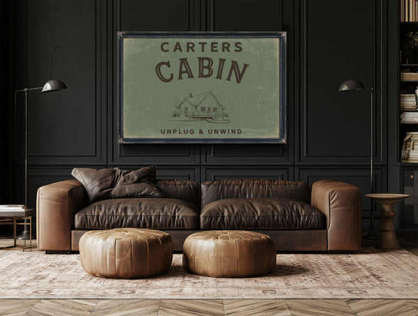 Personalized Cabin Sign, Unplug & Unwind, image 20