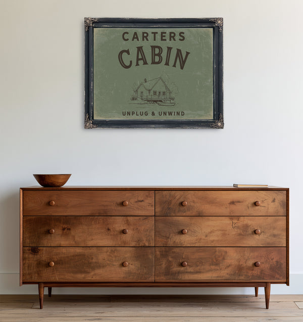 Personalized Cabin Sign, Unplug & Unwind, image 21