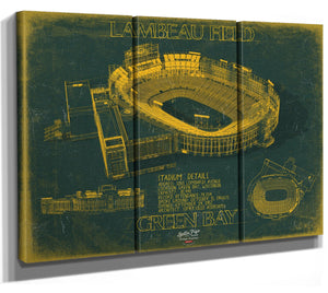 Bella Frye Lambeau Field Wall Art - Original Green Bay Packers Print