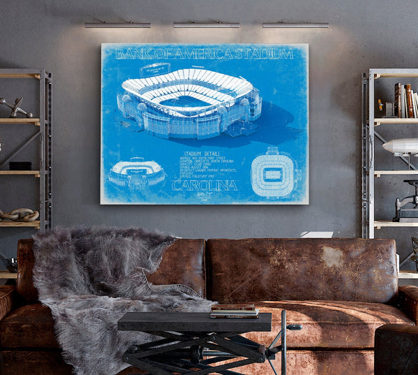 Bella Frye Bank of America Stadium Wall Art - Original Carolina Panthers Print