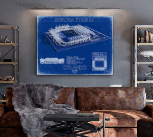 Bella Frye Exploria Stadium Wall Art - Orlando City SC Print