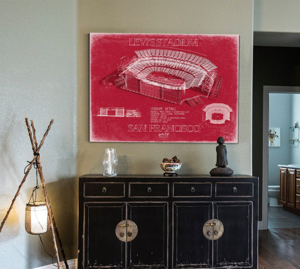 Bella Frye Levi's Stadium Wall Art - Original San Francisco 49ers Fan Print