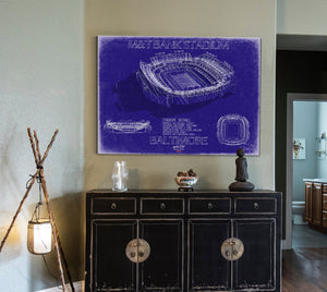 Bella Frye M&T Bank Stadium Wall Art - Baltimore Ravens Football Stadium Print