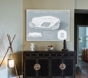 Bella Frye Mile High Stadium Wall Art - Original Denver Broncos Print