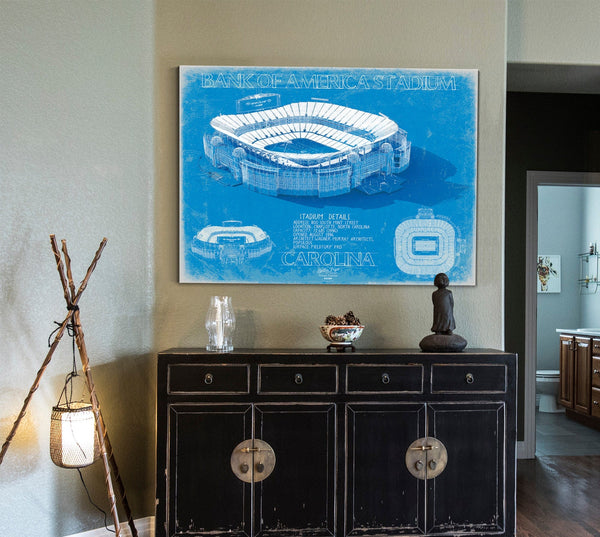 Bella Frye Bank of America Stadium Wall Art - Original Carolina Panthers Print