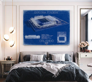 Bella Frye Exploria Stadium Wall Art - Orlando City SC Print