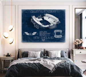 Bella Frye Gillette Stadium Wall Art - Original New England Patriots Print