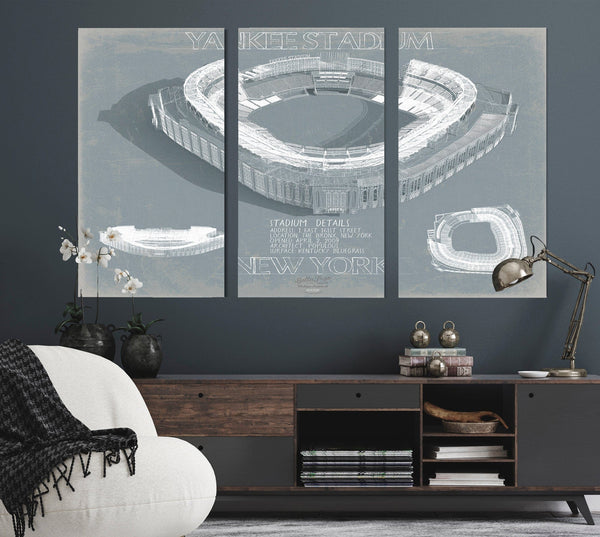 Bella Frye Yankee Stadium Wall Art - Original NY Yankees Fan Print