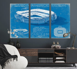 Bella Frye Bank of America Stadium Wall Art - Original Carolina Panthers Print