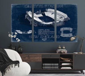 Bella Frye Gillette Stadium Wall Art - Original New England Patriots Print