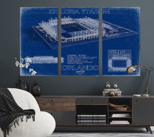 Bella Frye Exploria Stadium Wall Art - Orlando City SC Print