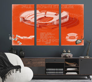 Bella Frye Paul Brown Stadium Wall Art - Original Cincinnati Bengals Print