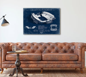 Bella Frye Gillette Stadium Wall Art - Original New England Patriots Print