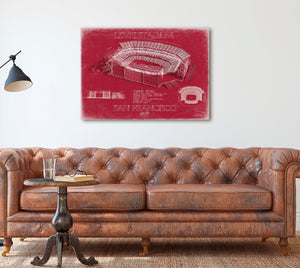 Bella Frye Levi's Stadium Wall Art - Original San Francisco 49ers Fan Print