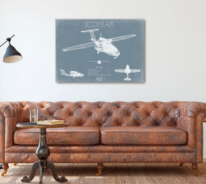 ICON A5 Light-Sport Aircraft Blueprint Wall Art - Original Airplane Print