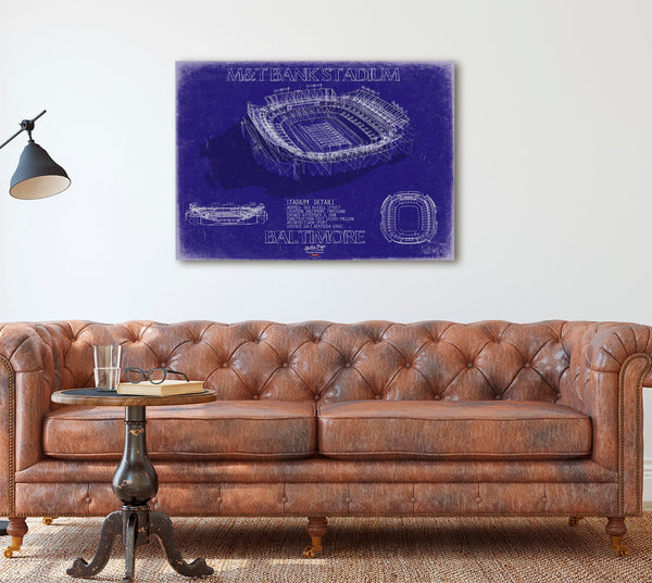 Bella Frye M&T Bank Stadium Wall Art - Baltimore Ravens Football Stadium Print