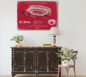 Bella Frye Levi's Stadium Wall Art - Original San Francisco 49ers Fan Print