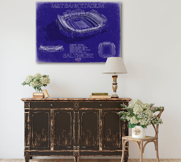 Bella Frye M&T Bank Stadium Wall Art - Baltimore Ravens Football Stadium Print