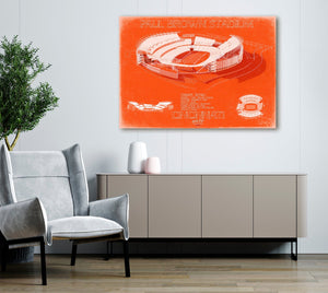 Bella Frye Paul Brown Stadium Wall Art - Original Cincinnati Bengals Print