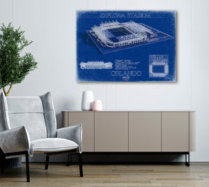 Bella Frye Exploria Stadium Wall Art - Orlando City SC Print