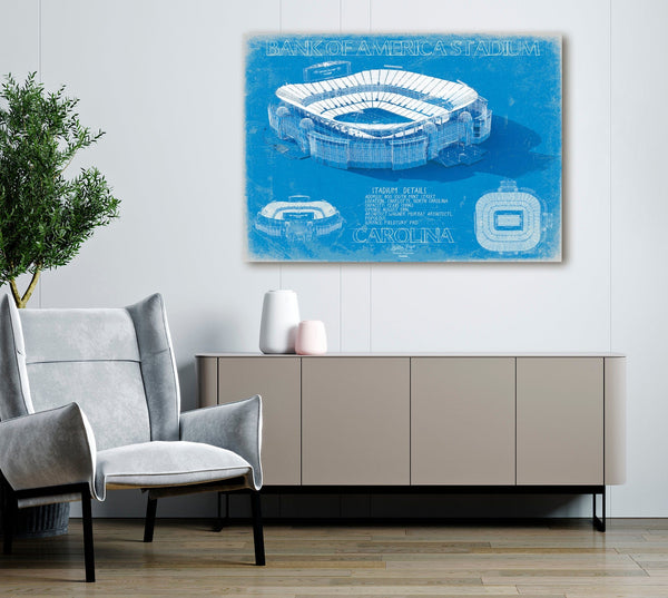 Bella Frye Bank of America Stadium Wall Art - Original Carolina Panthers Print