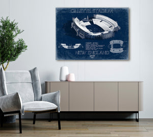 Bella Frye Gillette Stadium Wall Art - Original New England Patriots Print