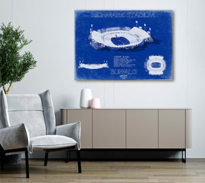 Bella Frye Highmark Stadium Wall Art - Original Buffalo Bills Print