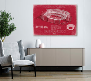 Bella Frye Levi's Stadium Wall Art - Original San Francisco 49ers Fan Print