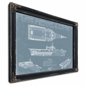 Bella Frye Home & Garden > Decor > Artwork USS Pierre (LCS-38) Blueprint Wall Art