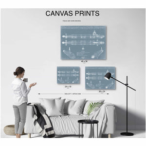 Bella Frye Home & Garden > Decor > Artwork USS Hyman G. Rickover (SSN-795) Blueprint Wall Art - Original Submarine Print