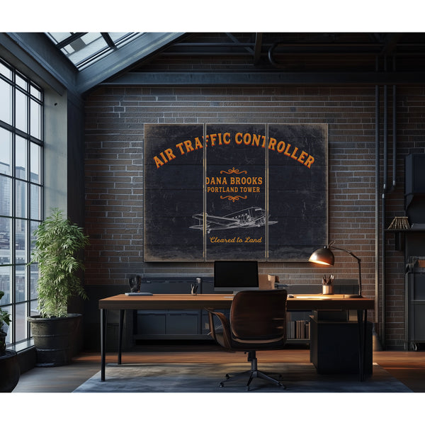 Personalized Air Traffic Controller Sign, Cleared To Land, image 17