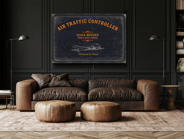 Personalized Air Traffic Controller Sign, Cleared To Land, image 20