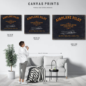 Personalized Airplane Pilot Sign, My Other Office Has A Better View, image 11