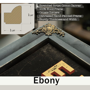 Personalized ER Nurse Sign, Don't Say the Q Word, Black & Gold, image 13
