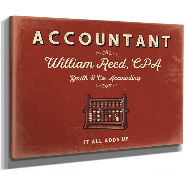 Personalized Accountant Sign, It All Adds Up, Brick & Black, image 8