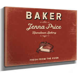 Personalized Baker Sign, Fresh From the Oven, Brick & Black, image 8