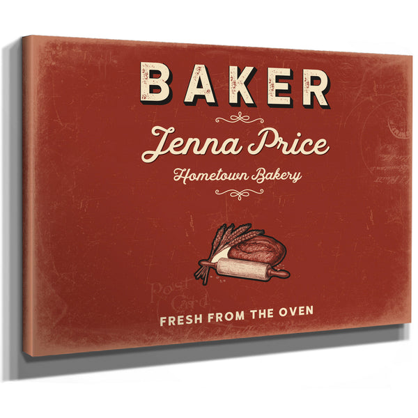 Personalized Baker Sign, Fresh From the Oven, Brick & Black, image 8