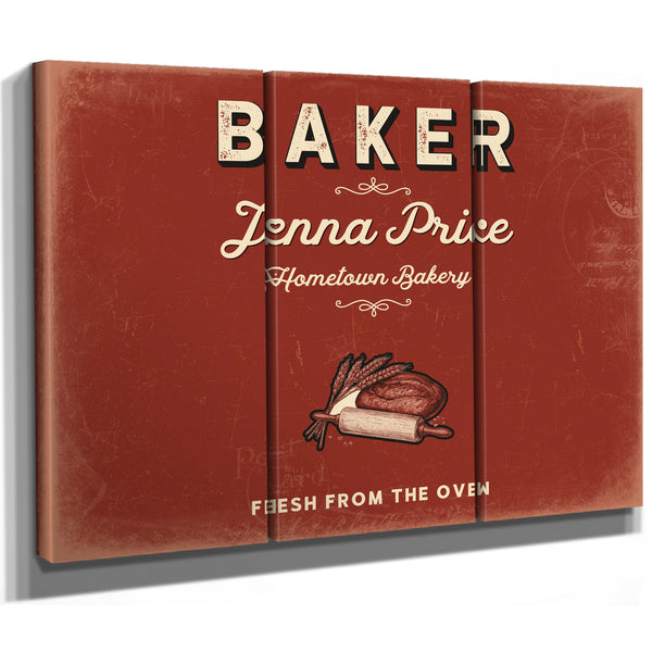 Personalized Baker Sign, Fresh From the Oven, Brick & Black, image 14