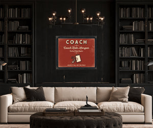 Personalized Coach Sign, Leave It All on the Field, Brick & Black, image 16