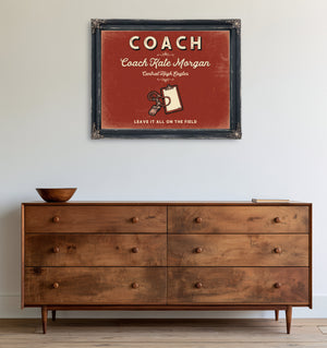 Personalized Coach Sign, Leave It All on the Field, Brick & Black, image 19