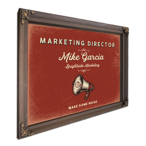 Personalized Marketing Director Sign, Make Some Noise, Brick & Black, image 7