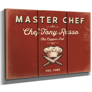 Personalized Master Chef Sign, Yes, Chef, Brick & Black, image 14