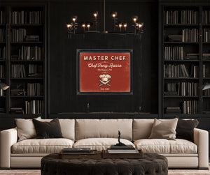 Personalized Master Chef Sign, Yes, Chef, Brick & Black, image 16