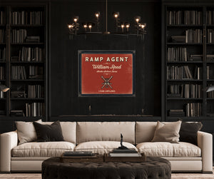 Personalized Ramp Agent Sign, I Park Airplanes, Brick & Black, image 16
