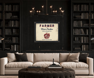 Personalized Farmer Sign, Up With the Roosters, Cream & Navy, image 16
