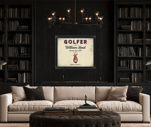 Personalized Golfer Sign, Grip It & Sip It, Cream & Navy, image 16