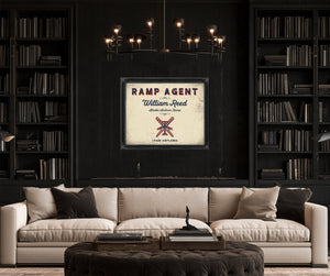 Personalized Ramp Agent Sign, I Park Airplanes, Cream & Navy, image 16