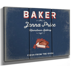 Personalized Baker Sign, Fresh From the Oven, Denim Americana, image 14