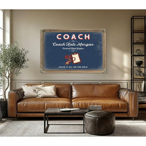 Personalized Coach Sign, Leave It All on the Field, Denim Americana, image 3